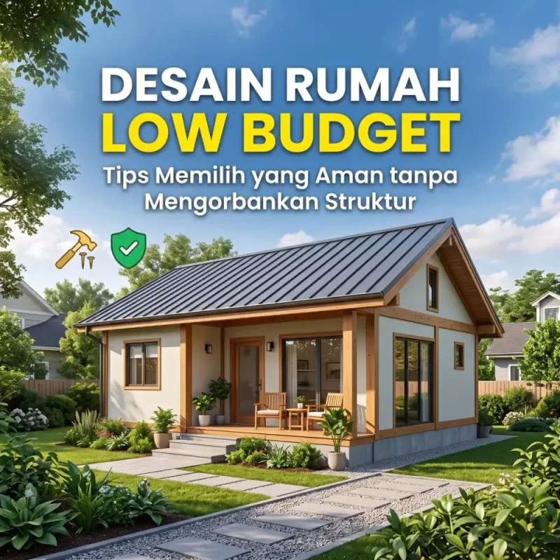 Desain Rumah Low Budget: Tips Memilih yang Aman tanpa Mengorbankan Struktur