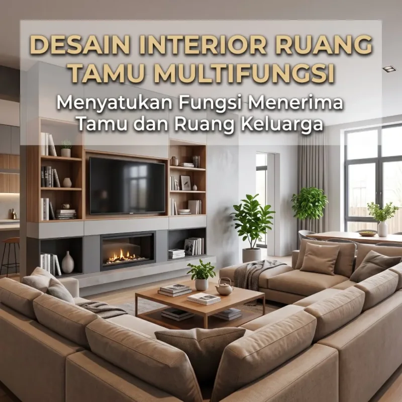 Desain Interior Ruang Tamu: Menyatukan Fungsi Menerima Tamu dan Ruang Keluarga