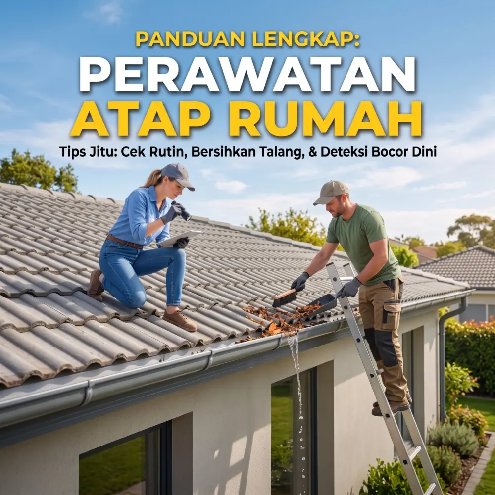 Perawatan Atap Rumah: Cek Rutin, Bersihkan Talang, dan Deteksi Bocor Dini