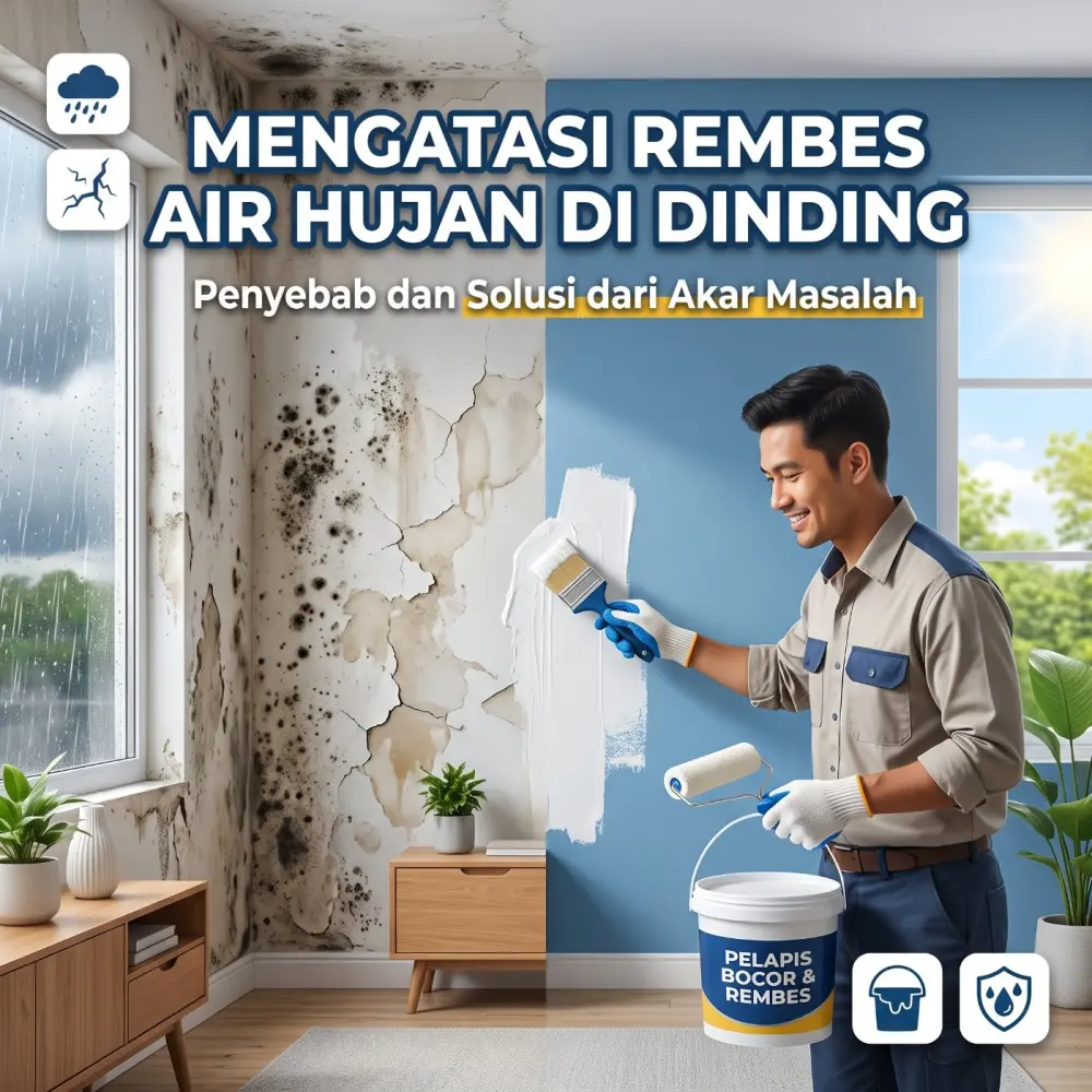 Mengatasi Rembes Air Hujan di Dinding: Penyebab dan Solusi dari Akar Masalah