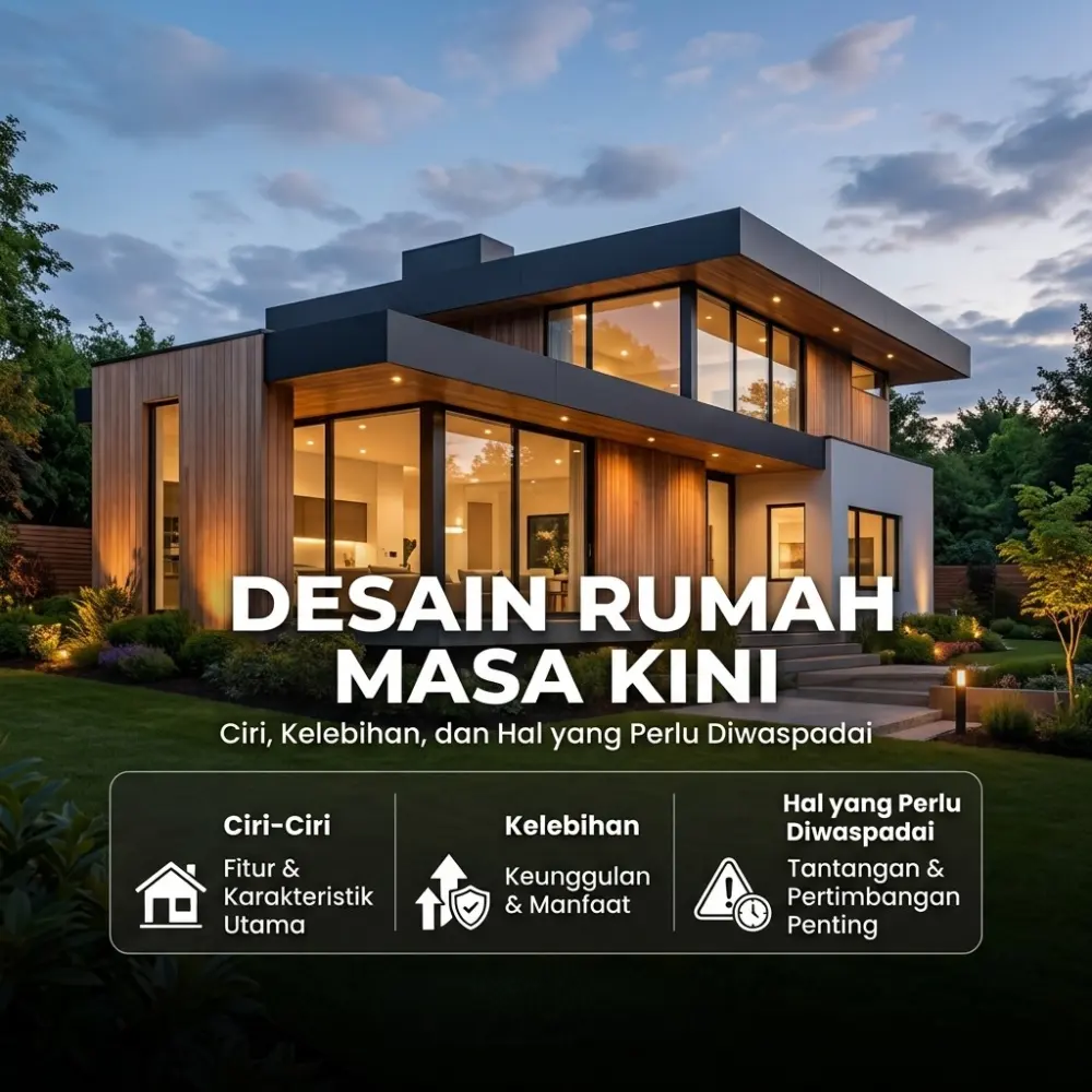 Desain Rumah Masa Kini: Ciri, Kelebihan, dan Hal yang Perlu Diwaspadai