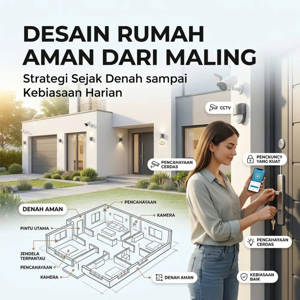 Desain Rumah Aman dari Maling: Strategi Sejak Denah sampai Kebiasaan Harian