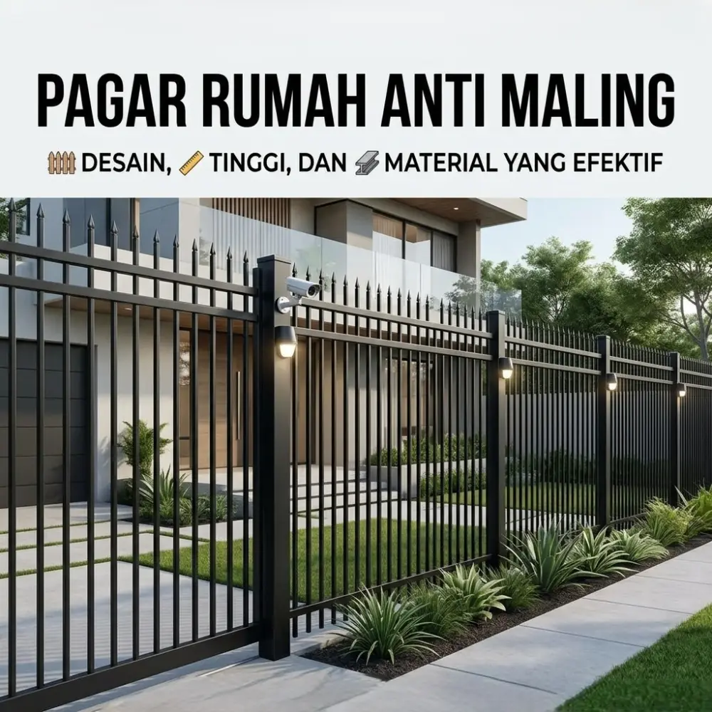 Pagar Rumah Anti Maling: Desain, Tinggi, dan Material yang Efektif