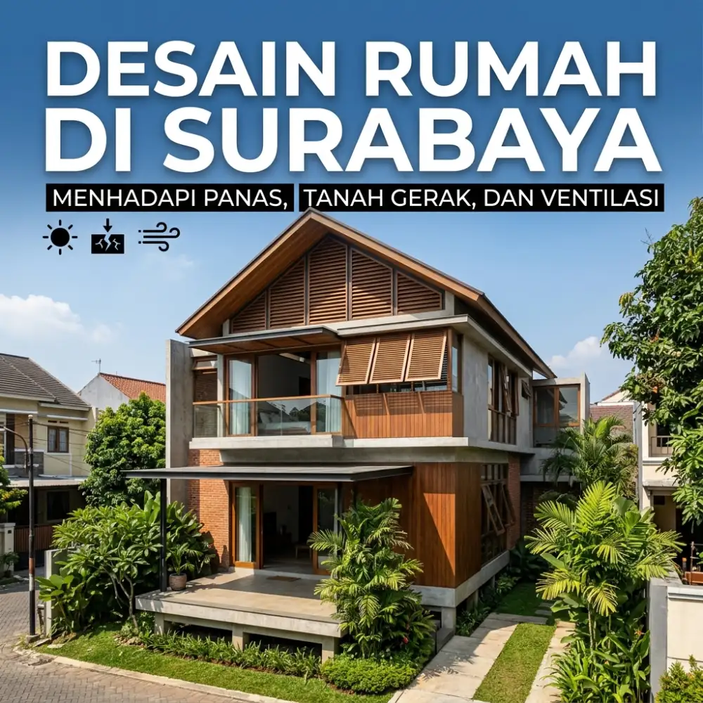Desain Rumah di Surabaya: Menghadapi Panas, Tanah Gerak, dan Ventilasi