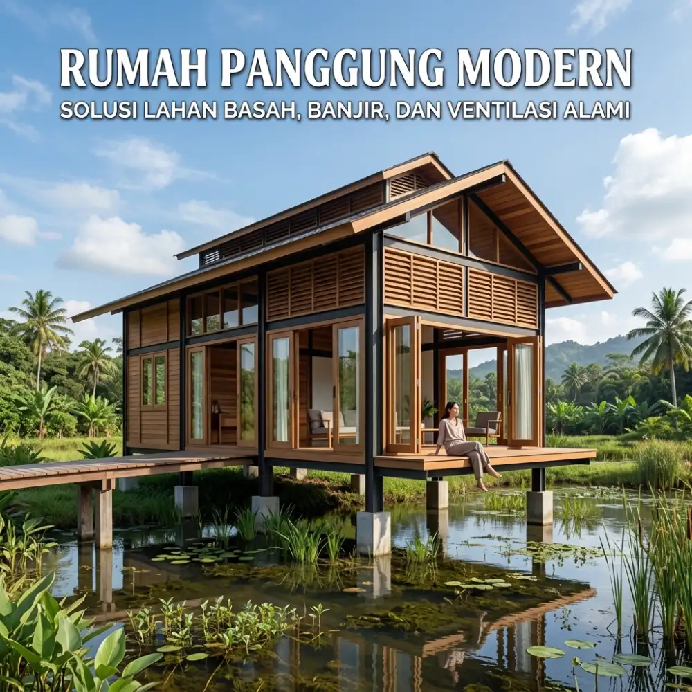Rumah Panggung Modern: Solusi Lahan Basah, Banjir, dan Ventilasi Alami