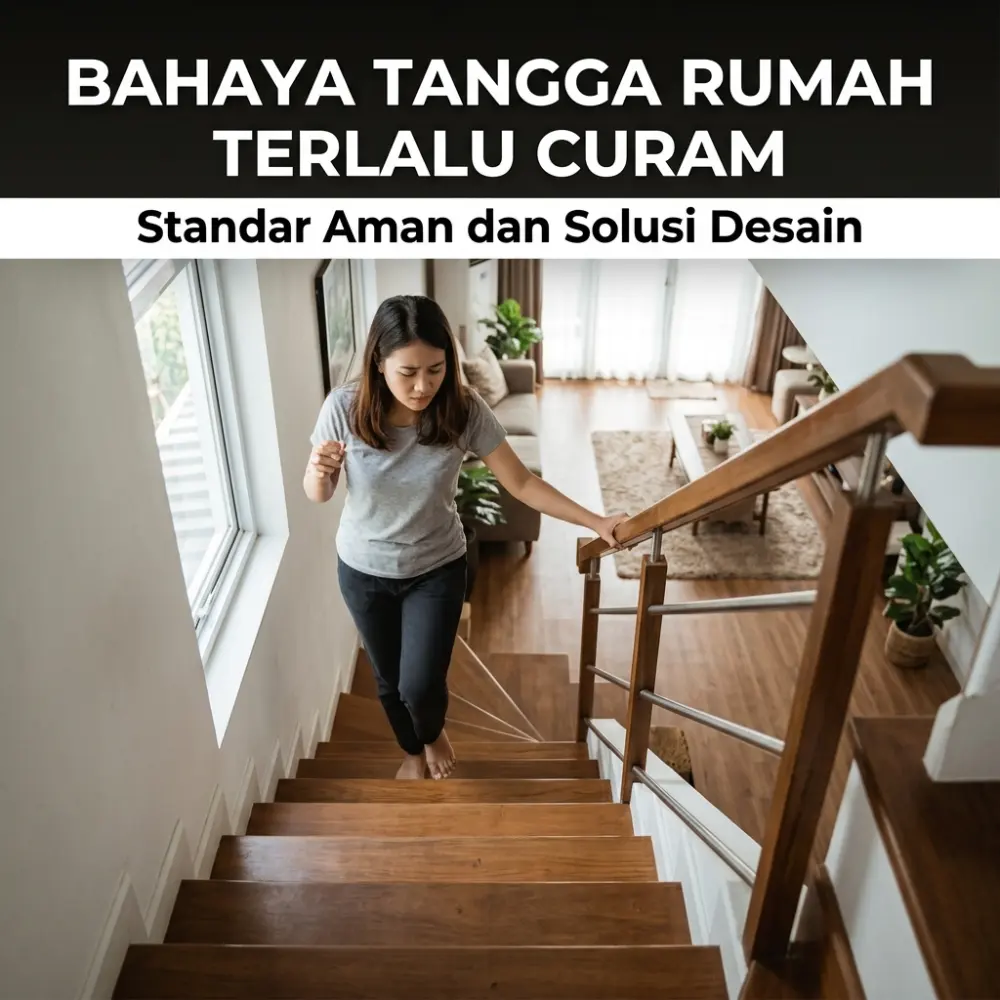 Bahaya Tangga Rumah Terlalu Curam: Standar Aman dan Solusi Desain