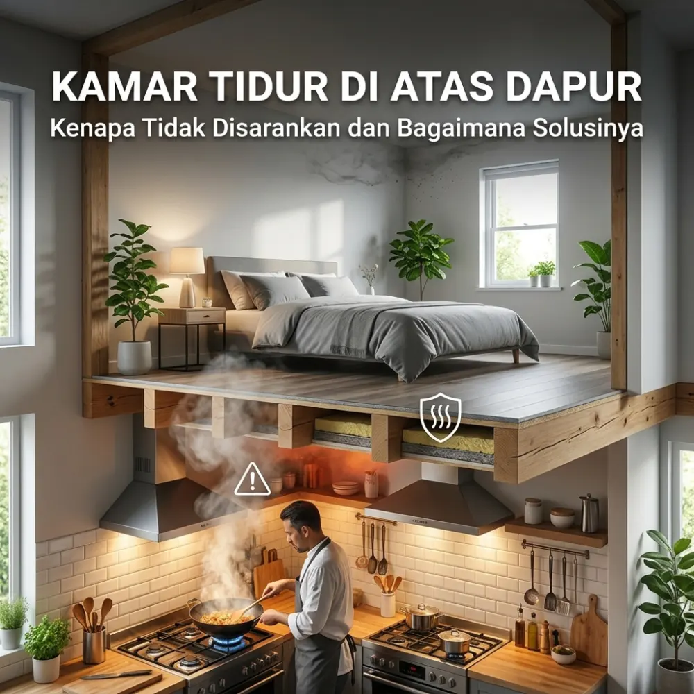 Kamar Tidur di Atas Dapur: Kenapa Tidak Disarankan dan Bagaimana Solusinya