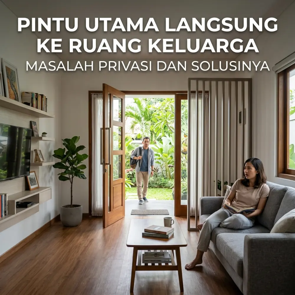 Pintu Utama Langsung ke Ruang Keluarga: Masalah Privasi dan Solusinya