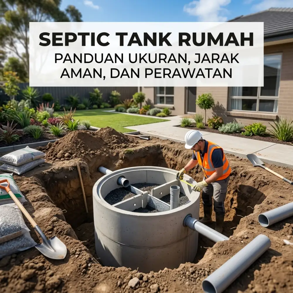 Septic Tank Rumah: Panduan Ukuran, Jarak Aman, dan Perawatan