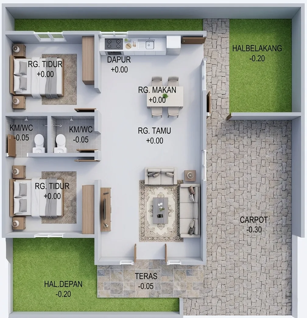 Rumah 11X11 - 2 LANTAI #3