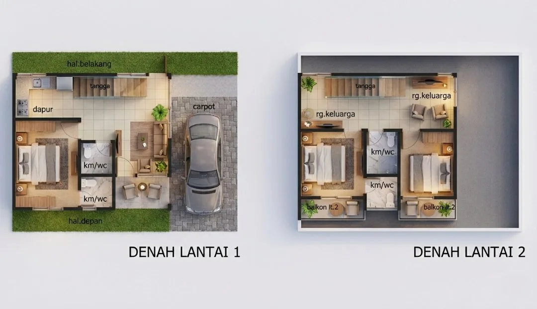 Rumah 7x6 - 2 Lantai #2